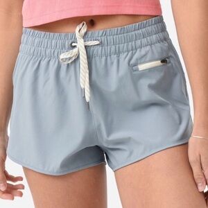 Vuori dusty blue clementine shorts